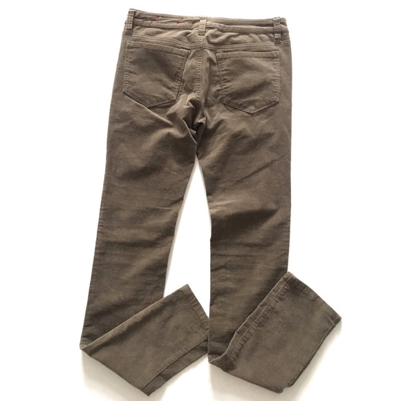 Chor | Women's Brown Belt Looped Straight Leg Corduroy Pants Size 3 - Picture 2 of 10